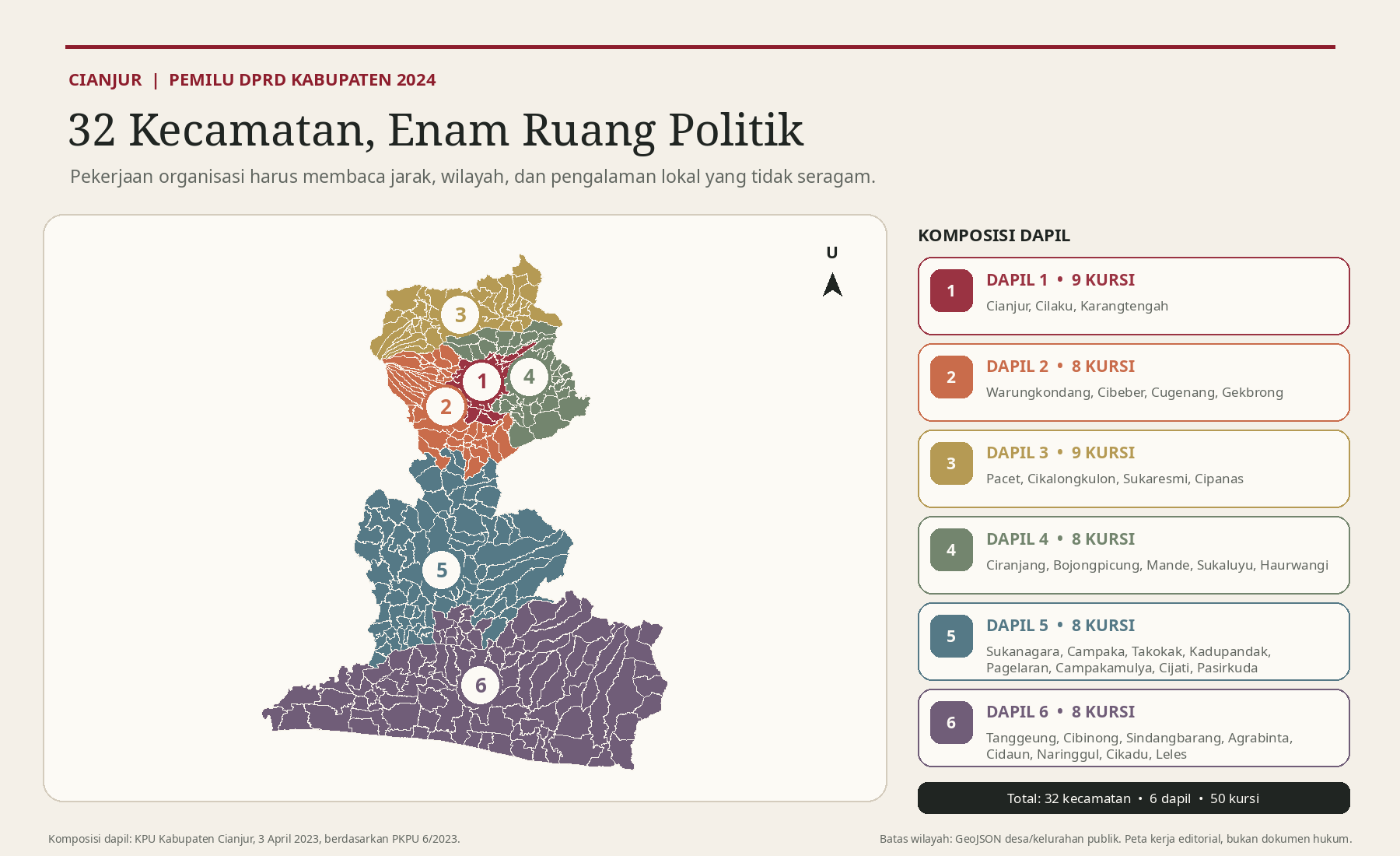 Peta Dapil Cianjur