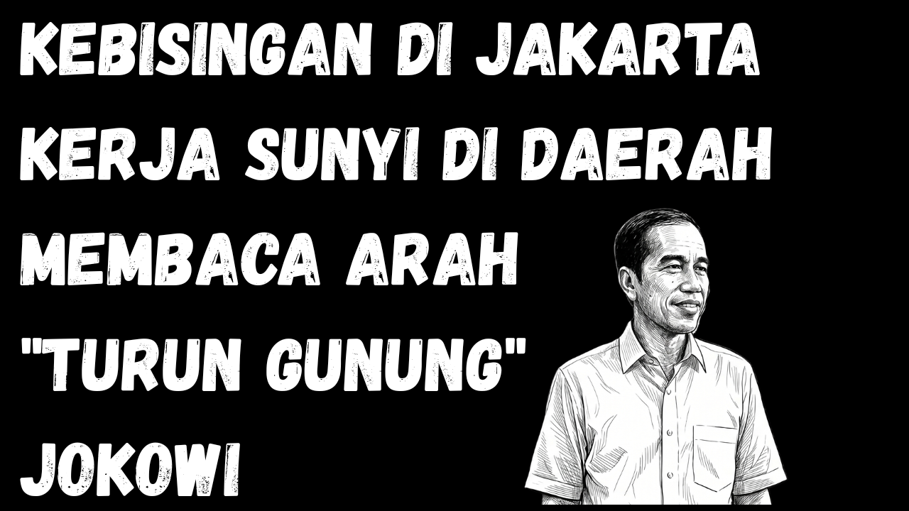 Kebisingan di Jakarta, Kerja Sunyi di Daerah dan Membaca Arah "Turun Gunung" Jokowi